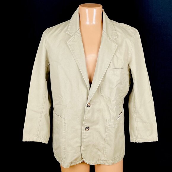 Duluth Trading Presentation Jacket Sz L Canvas Blazer Sport Coat Workwear - Picture 1 of 8